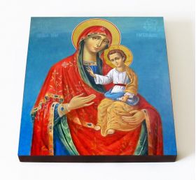 Гербовецкая икона Божией Матери, печать на доске 14,5*16,5 см - Иконы оптом