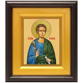 Апостол Филипп, икона в широком киоте 16,5*18,5 см - Иконы оптом