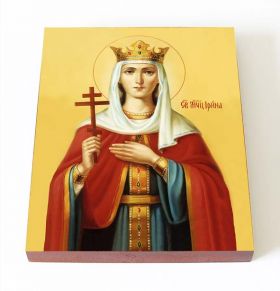 Великомученица Ирина Македонская, икона на доске 13*16,5 см - Иконы оптом