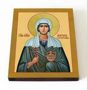 Великомученица Анастасия Узорешительница, икона на доске 13*16,5 см - Иконы оптом