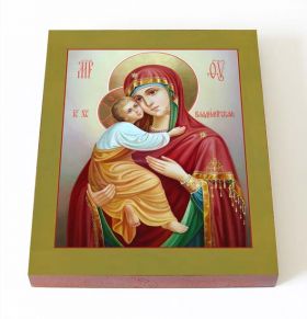 Владимирская икона Божией Матери (лик № 084), печать на доске 13*16,5 см - Иконы оптом