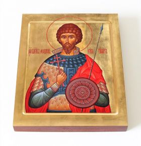 Великомученик Феодор Стратилат, икона на доске 13*16,5 см - Иконы оптом