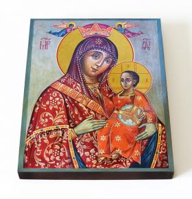 Вифлеемская икона Божией Матери, печать на доске 13*16,5 см - Иконы оптом