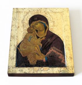 Донская икона Божией Матери, Феофан Грек, 1392 г, печать на доске 13*16,5 см - Иконы оптом