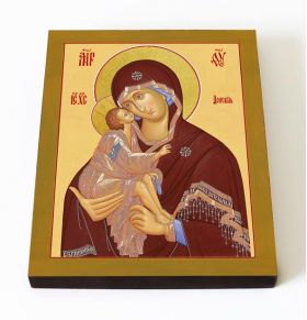 Донская икона Божией Матери, печать на доске 8*10 см - Иконы оптом