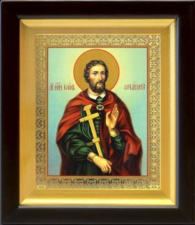 Великомученик Иоанн Новый Сочавский, икона в киоте 14,5*16,5 см - Иконы оптом