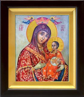 Вифлеемская икона Божией Матери, в киоте 14,5*16,5 см - Иконы оптом