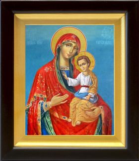 Гербовецкая икона Божией Матери, в киоте 14,5*16,5 см - Иконы оптом