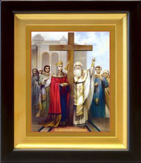 Воздвижение Креста Господня, икона в киоте 14,5*16,5 см - Иконы оптом