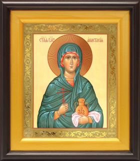Великомученица Анастасия Узорешительница, икона в широком киоте 21,5*25 см - Иконы оптом