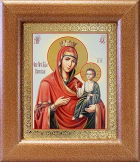 Иверская икона Божией Матери, широкая рамка 14,5*16,5 см - Иконы оптом