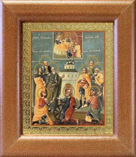 Девять мучеников Кизических, икона в широкой рамке 14,5*16,5 см - Иконы оптом