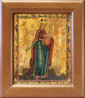 Икона Божией Матери "Благодатное небо", широкая рамка 14,5*16,5 см - Иконы оптом