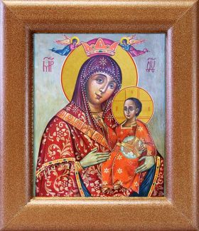 Вифлеемская икона Божией Матери, в широкой рамке 14,5*16,5 см - Иконы оптом