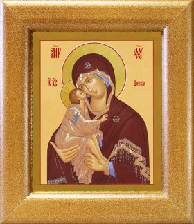 Донская икона Божией Матери, в широкой рамке 14,5*16,5 см - Иконы оптом