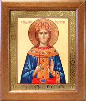 Великомученица Екатерина Александрийская (лик № 011), икона в широкой рамке 19*22,5 см - Иконы оптом