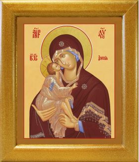 Донская икона Божией Матери, в широкой рамке 19*22,5 см - Иконы оптом