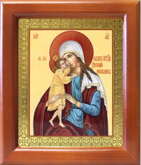 Икона Божией Матери "Взыскание погибших", деревянная рамка 12,5*14,5 см - Иконы оптом