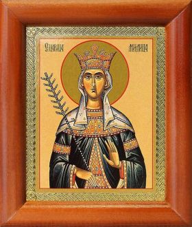 Благоверная княгиня Милица Сербская, икона в рамке 8*9,5 см - Иконы оптом