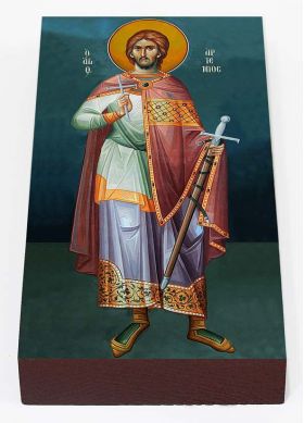 Великомученик Артемий Антиохийский, икона на доске 7*13 см - Иконы оптом