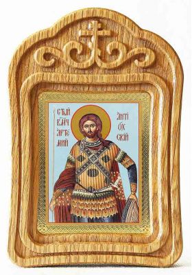 Великомученик Артемий Антиохийский, икона в резной деревянной рамке - Иконы оптом